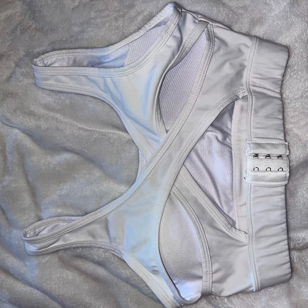 2 NVGTN Bras -  White Allure Bra (S) and  Black Trio Bra (XS)